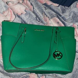 Michael Kors Vibrant Green Tote